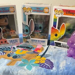 Funko Pops 4 Disney Lilo & Stitch Funko Pop! vinyl figures. Or $8 each